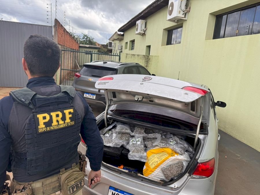 Casal é preso com carro carregado de maconha e skunk na MS-276, em Batayporã