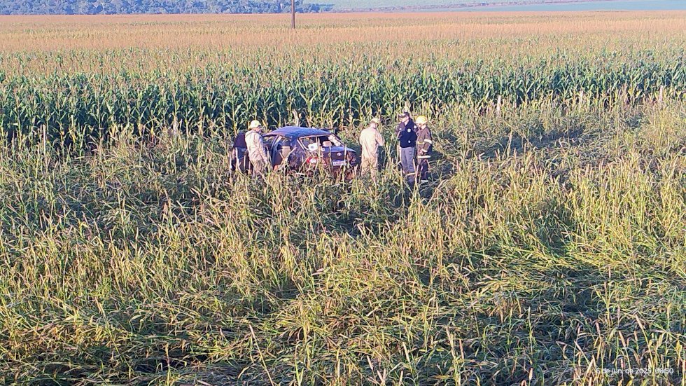Ivinhema - Acidente na BR -376 próximo a Amandina deixa uma vítima fatal