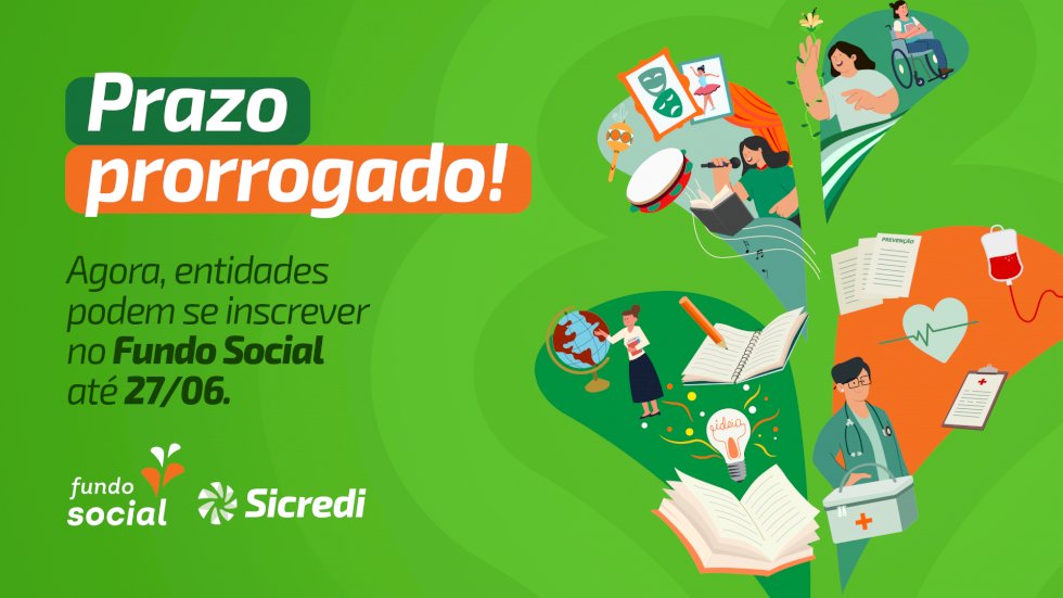 Inscrições para o Fundo Social da Sicredi Centro-Sul MS/BA são prorrogadas até 27 de junho