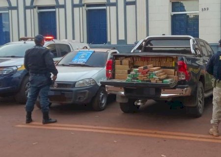 PRF e PM apreendem 2,2 toneladas de maconha