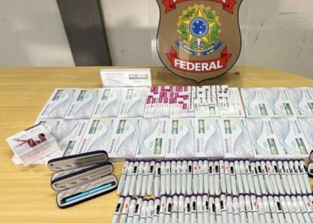 Passageiro é preso com 140 canetas emagrecedoras sem autorização no aeroporto