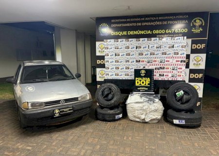 DOF apreende veículo com produtos de contrabando e descaminho