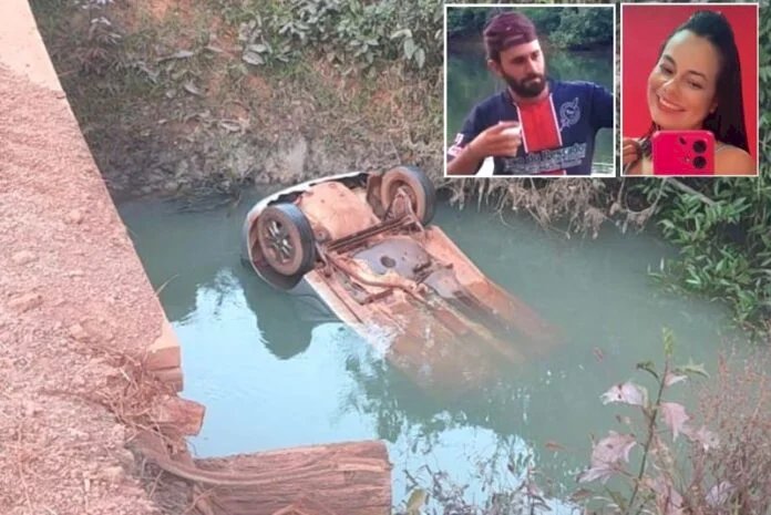 Família morre após carro cair em rio em zona rural