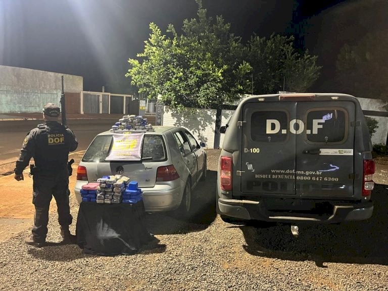 Veículo que seguia para Campo Grande com drogas é apreendido pelo DOF