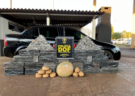 DOF apreende carro com mais de meia tonelada de drogas
