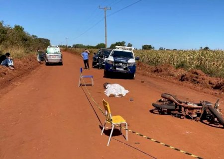 Motociclista perde controle da direção e morre em estrada perto de assentamento