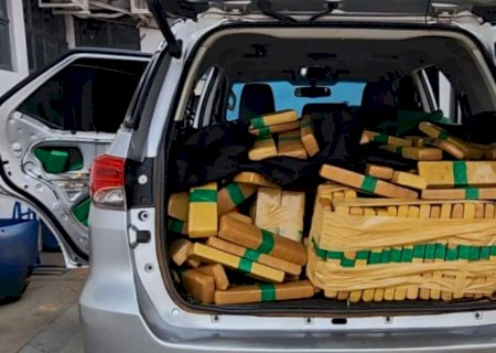 PF apreende quase uma tonelada de maconha em Naviraí