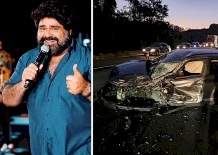 Cantor sertanejo sofre acidente de carro na BR -040