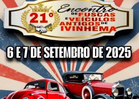 Ivinhema sedia o 21 ⁰ encontro de fuscas e veículos antigos, com expectativa de recorde de público e raridades sobre rodas