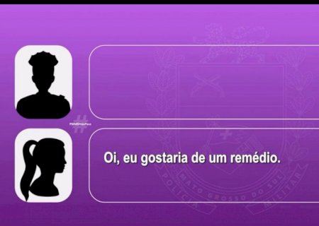 Mulher pede dipirona para denunciar violência doméstica em MS