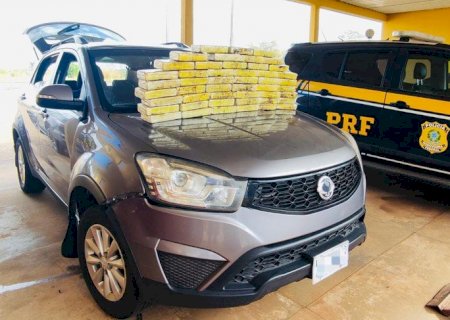 PRF apreende 50 Kg de cocaína em Bataguassu