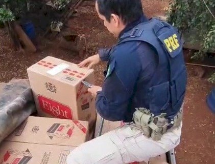 PRF apreende cerca de 850 mil maços de cigarros contrabandeados