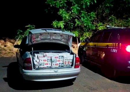 PRF apreende 10 mil maços de cigarros