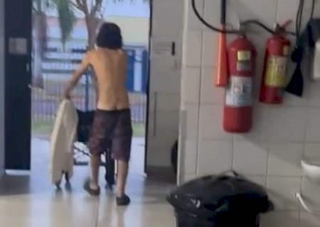 Homem que fez 'quebra-quebra' na UPA deixou mulher ferida ao sair do local