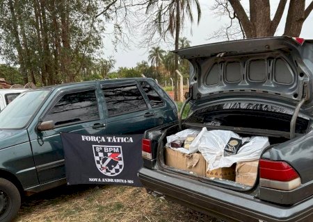 Polícia Militar apreende grande quantidade de mercadorias em Nova Andradina