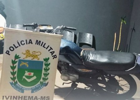 Ivinhema-  Policia Militar prende motociclista não habilitado em alta velocidade ao tentar fugir