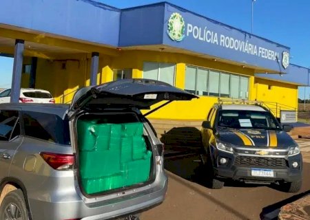 Traficante é preso pela PRF com caminhonete lotada de maconha