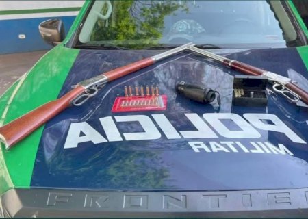 PMA de Naviraí prende dois homens por porte ilegal de armas