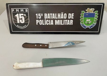 Homem de 43 anos é preso após desferir várias facadas contra desafeto em briga