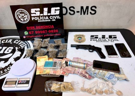 Polícia Civil prende jovem por tráfico de drogas e posse irregular de arma de fogo
