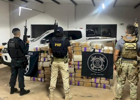 Ação conjunta apreende 1.208 quilos de maconha durante fiscalização