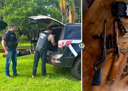 Polícia Civil cumpre mandado de busca e apreende três armas e munições