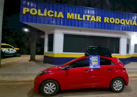 PMR apreende cerca de 100 kg de maconha durante fiscalização na MS -306