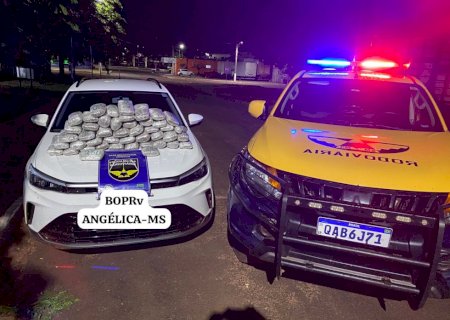 Ivinhema - PMR apreende 16,5 kg de skunk durante fiscalização na MS -141