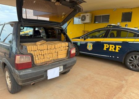 PRF apreende 420 Kg de maconha na BR-262