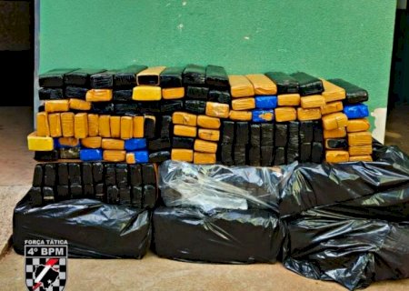 Polícia apreende mais de 200 quilos de maconha em depósito