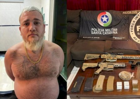 Chefe de facção preso em casa com portas blindadas tinha passagem por homicídio qualificado e porte de arma