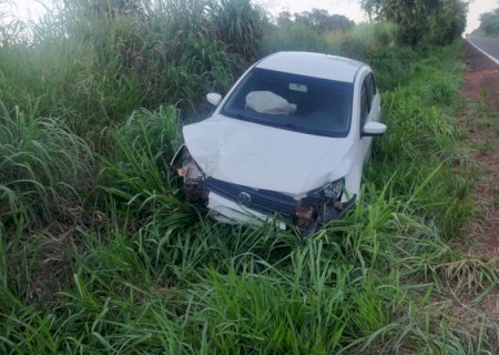 Nova Andradina – Motorista é preso por embriaguez após acidente na MS-134