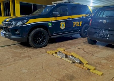 PRF apreende 14 Kg de maconha