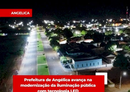 Prefeitura de Angélica avança na modernização da iluminação publica com tecnologia LED