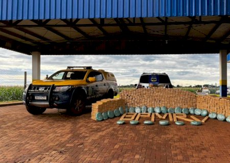 PMR apreendeu mais de uma tonelada de maconha transportada  em SpaceFox na MS -162