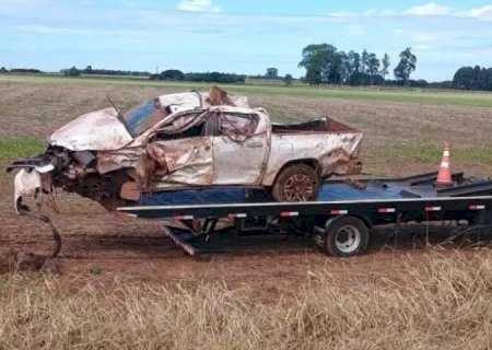 Capotamento na MS-162 deixa um morto e um ferido na MS -162