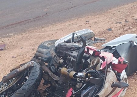Angélica- Acidente envolvendo moto e carro deixa uma vítima fatal na MS- 141