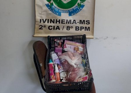 Polícia Militar detém mulher por tentativa de furto em supermercado de Ivinhema