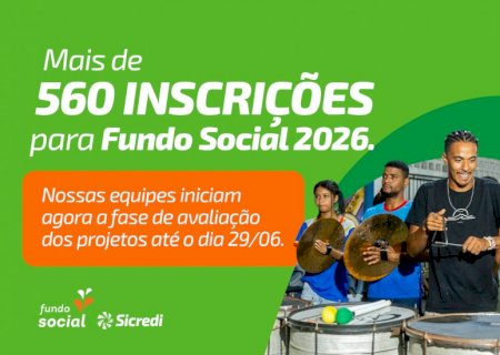 Sicredi Centro-Sul MS/BA encerra inscrições para o Fundo Social 2026 com mais de 560 projetos cadastrados
