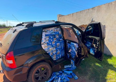 Acompanhamento da Polícia Rodoviária Federal termina com prisão e apreensão de Tucson carregada de contrabando