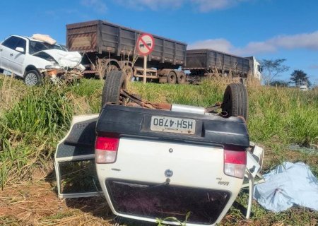 Ivinhema: Colisão frontal na BR-376, próximo à Vila Alice, deixa uma vítima fatal