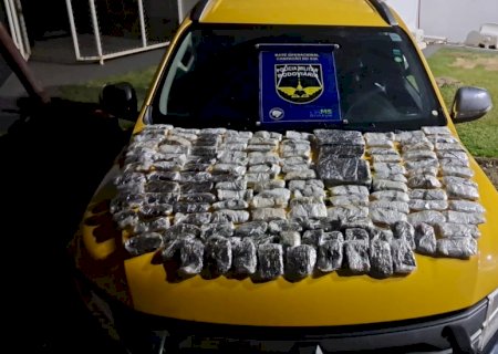 Polícia Militar Rodoviária apreendeu mais de 16 quilos de haxixe marroquino em ônibus na MS-306